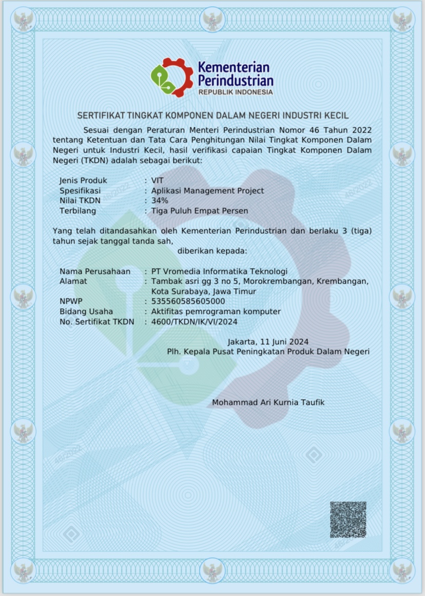Read more about the article PT Vromedia Informatika Teknologi